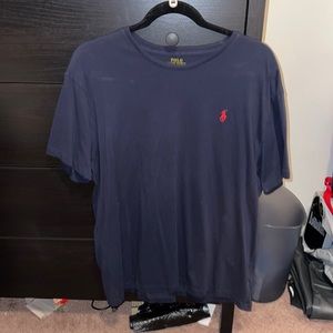 Polo t-shirt size Large, Navy blue